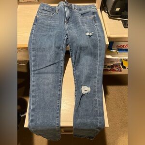 Express Mid Rise Skinny Jeans